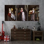 3 шт. винтажный декор комнаты Красивая Леди Холст Картина изящная сексуальная женщина плакат для украшения стен-без рамки