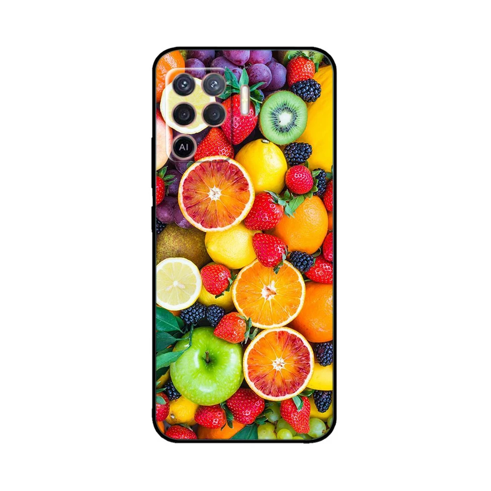 For OPPO Reno 5 Lite Case Cover Soft Silicone Coque Flowers Bumper for OPPO Reno 5 F oppoA94 4G Cases Reno 5 Lite Phone Cases