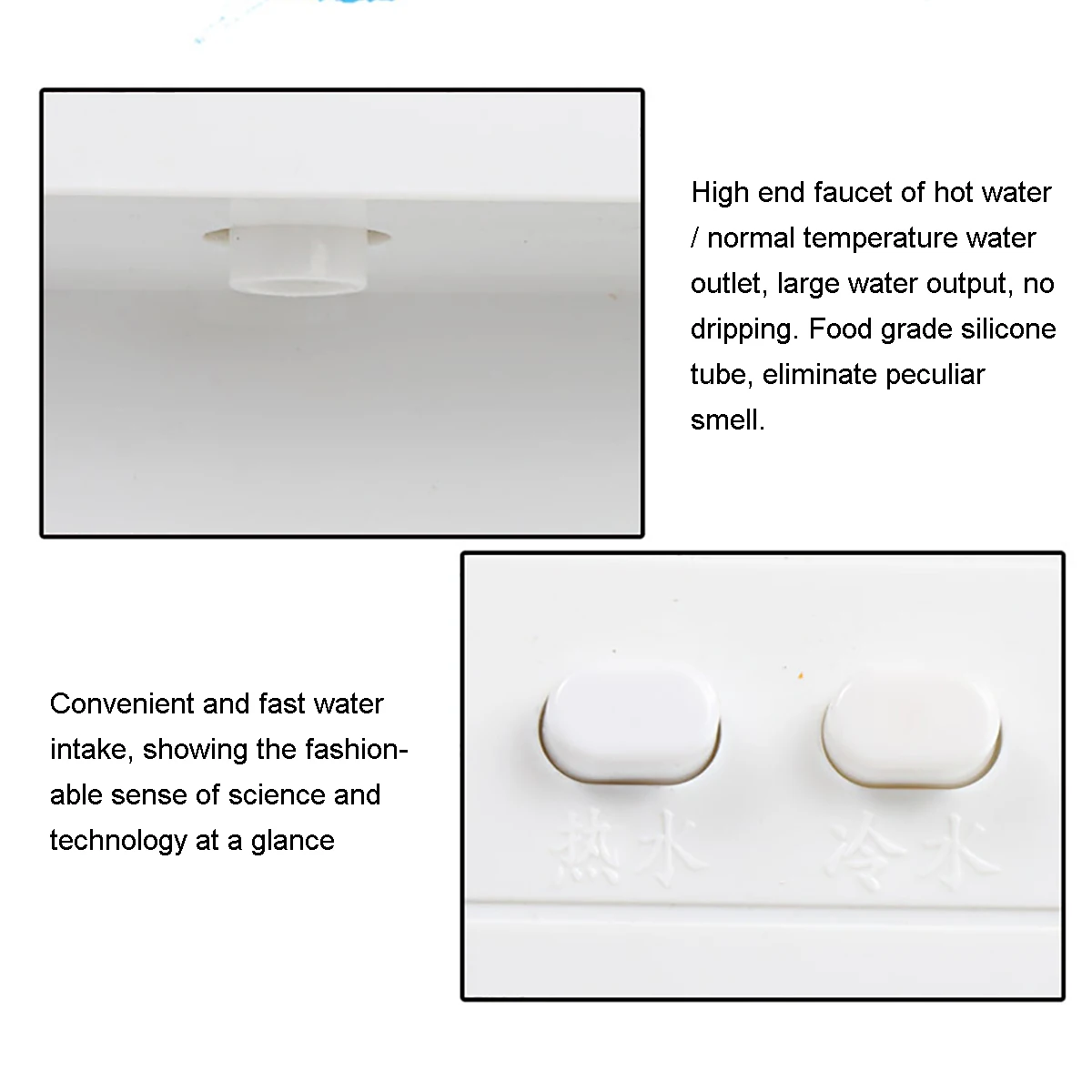 

Wall Mounted Hot & Cold Electric Water Dispenser Hot Water Boiling Machine Removable Drip Tray Water Dispenser Without Bile
