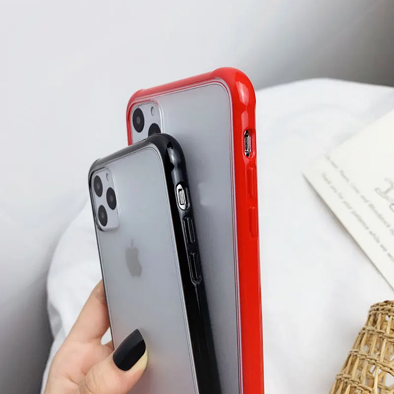 Роскошный Матовый Прозрачный чехол для телефона iPhone 11 Pro Max XR X XS 8 7 6 6S Plus