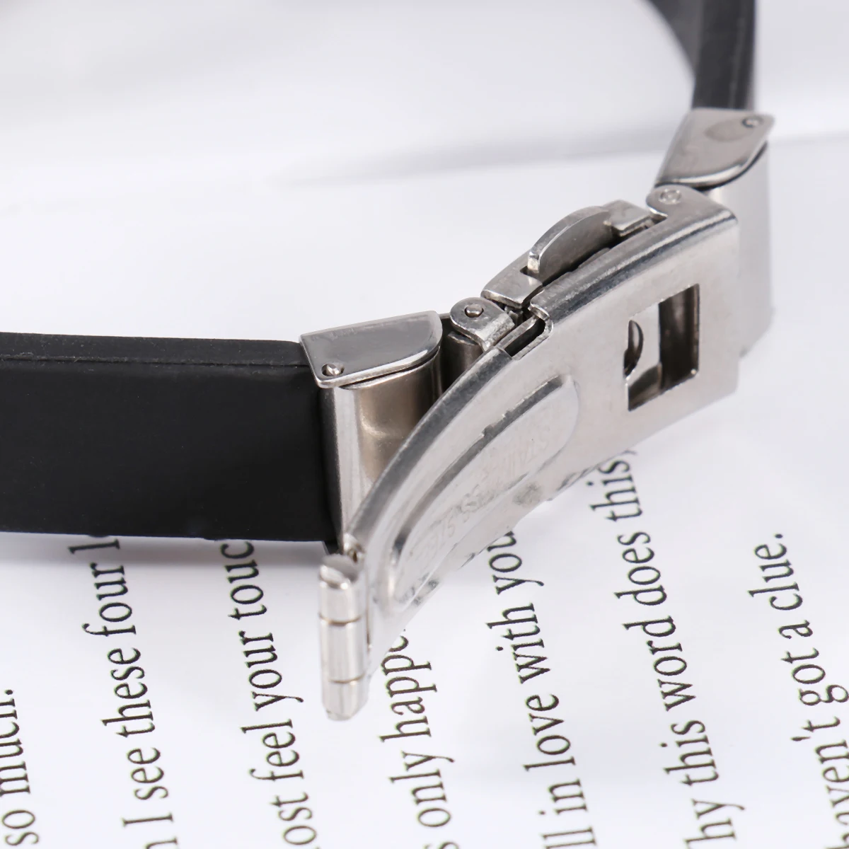 Христианский браслет из нержавеющей стали крест с писаниями Силиконовые ручной