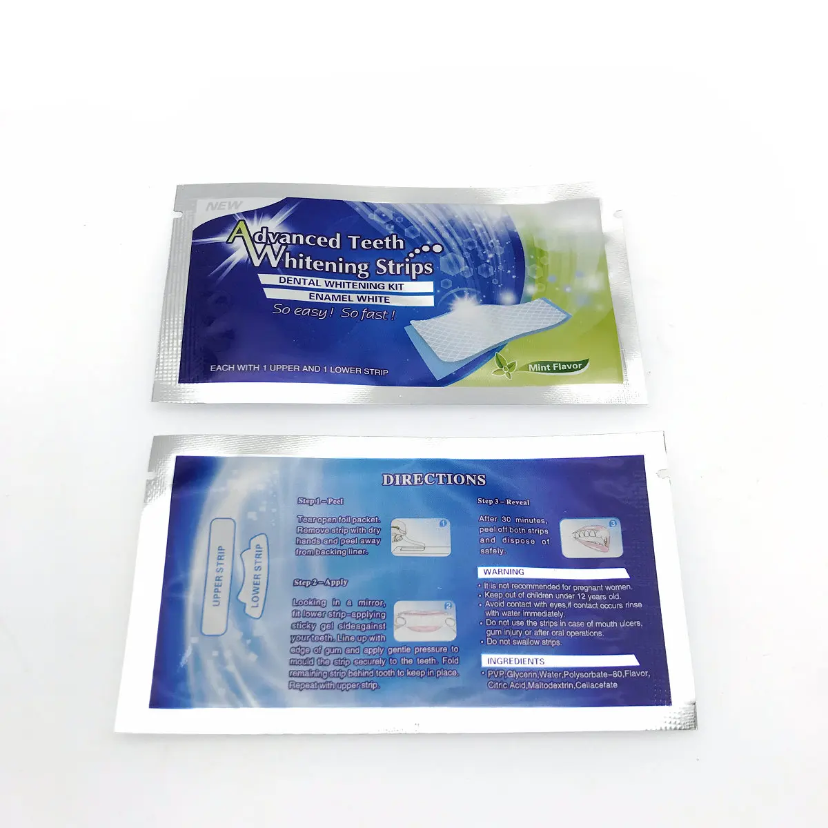 16 светодиодный отбеливание зубов десенсибилизации полоски протереть