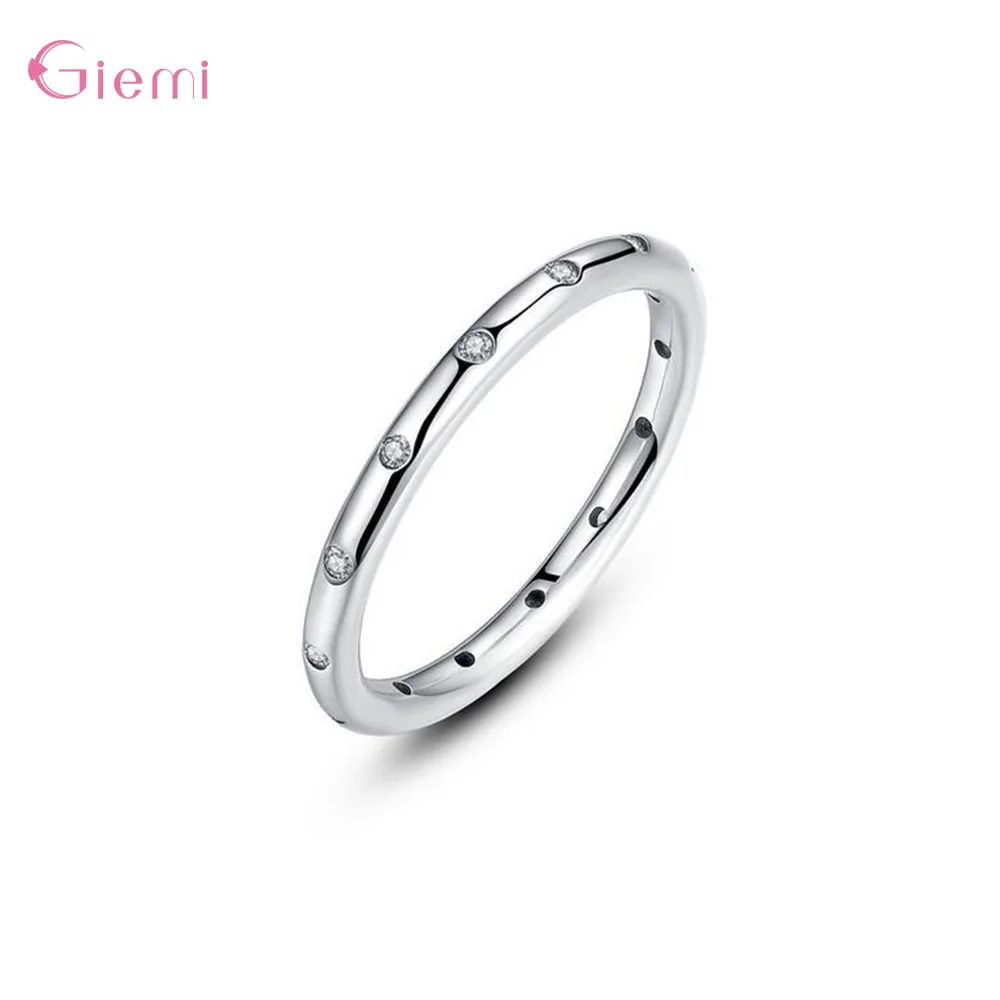 Женское кольцо из серебра 925 пробы с кристаллами | Украшения и аксессуары