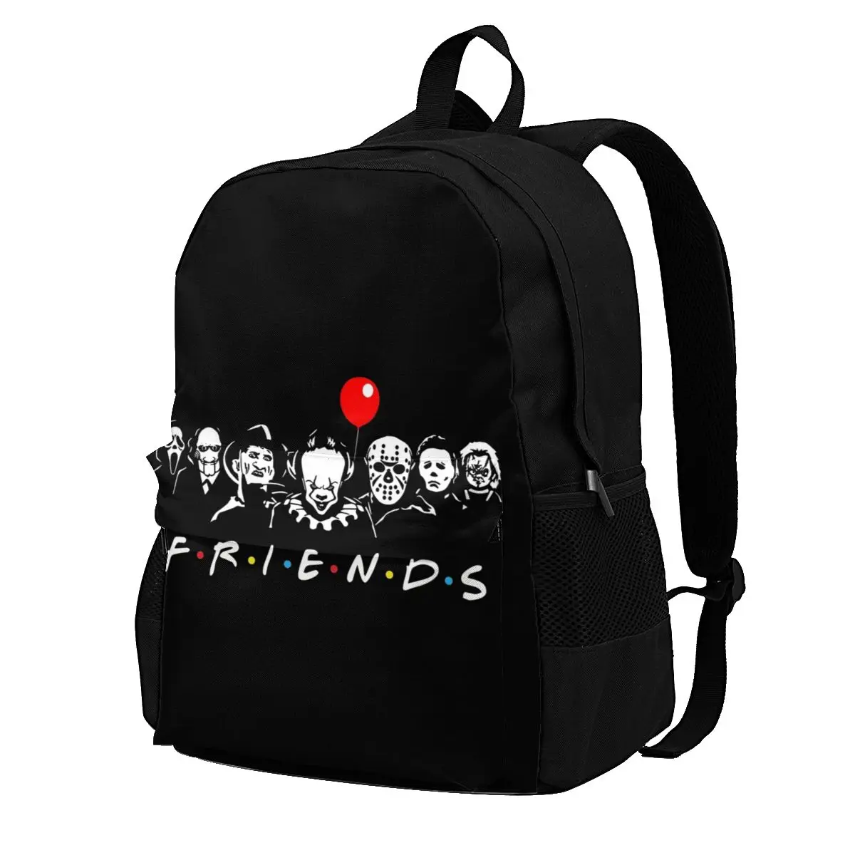 

Horror Movie Halloween Friends Backpacks Film Character Polyester Workout Youth Backpack Breathable Aesthetic Bags