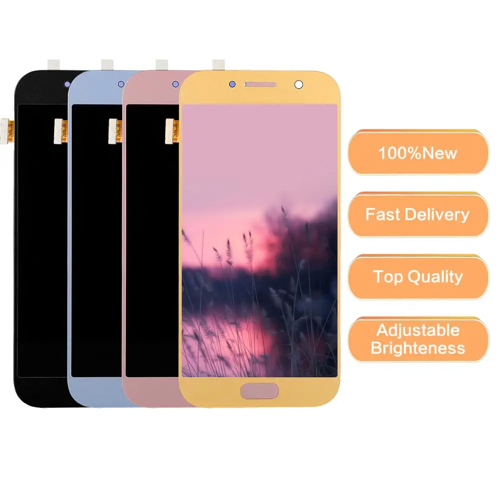 10 штук lcds для Samsung Galaxy A5 2017 дисплей A520 SM A520F A520S A520K ЖК и сенсорный экран дигитайзер в