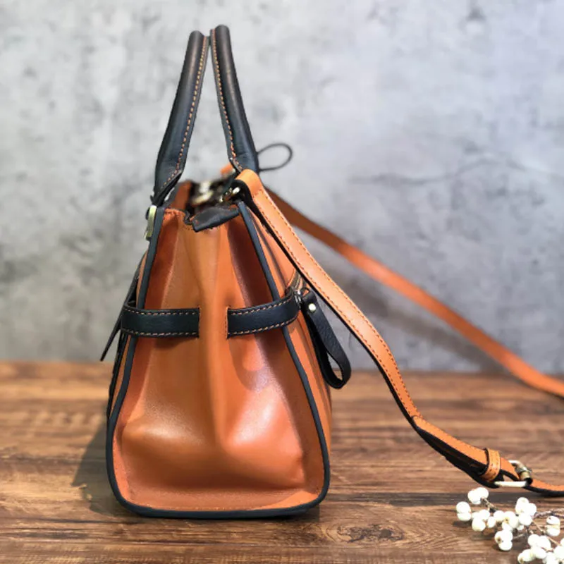 

SUWERER New Women Genuine Leather bag Fashion splice Female bag luxury handbags Real Cowhide leather shoulder bag women