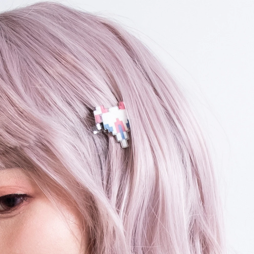 Купи Super Danganronpa 2 Dangan Ronpa Women Cosplay Accessories Chiaki Nanami Hair Clips Hairpins за 64 рублей в магазине AliExpress