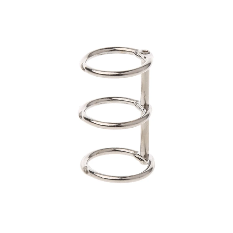 

DIY Metal Clip 3 Holes Ring for Notebook Loose Leaf Diary Photo Album Binding