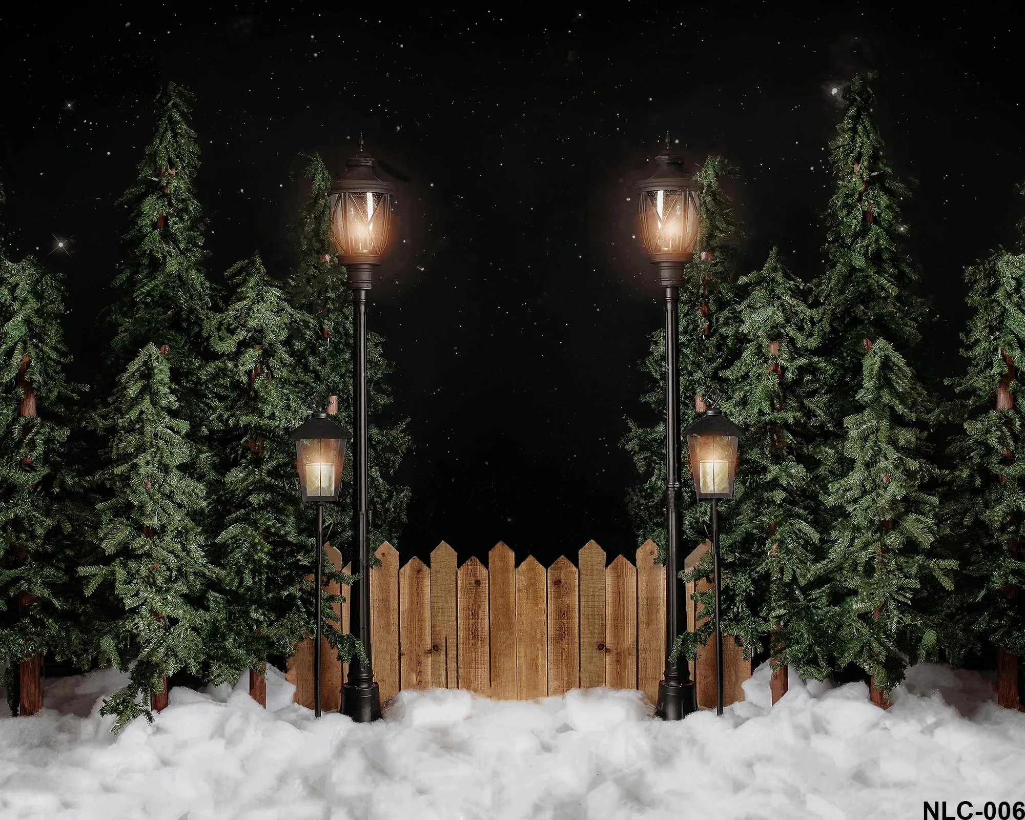 Backdrop Merry Christmas Tree Winter Wreath Moon Wood Door Photography Background Photo Studio Photozone Photocall Decor enlarge