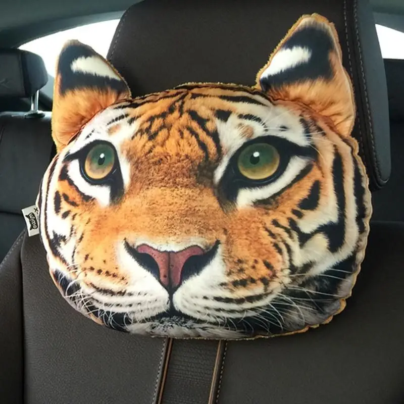 Набивной плюшевый автомобильный держатель с 3D-принтом на подголовник автомобиля