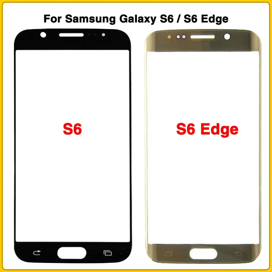 S6 сенсорный экран для samsung Galaxy S6 S6Edge S6 edge сенсорный экран панель дигитайзер сенсор ЖК-дисплей передняя стеклянная линза