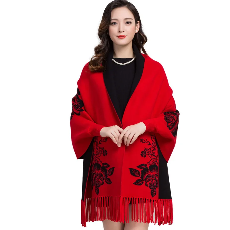 Весна 2020 высококачественный трикотаж с шалевым воротником Женский двусторонний