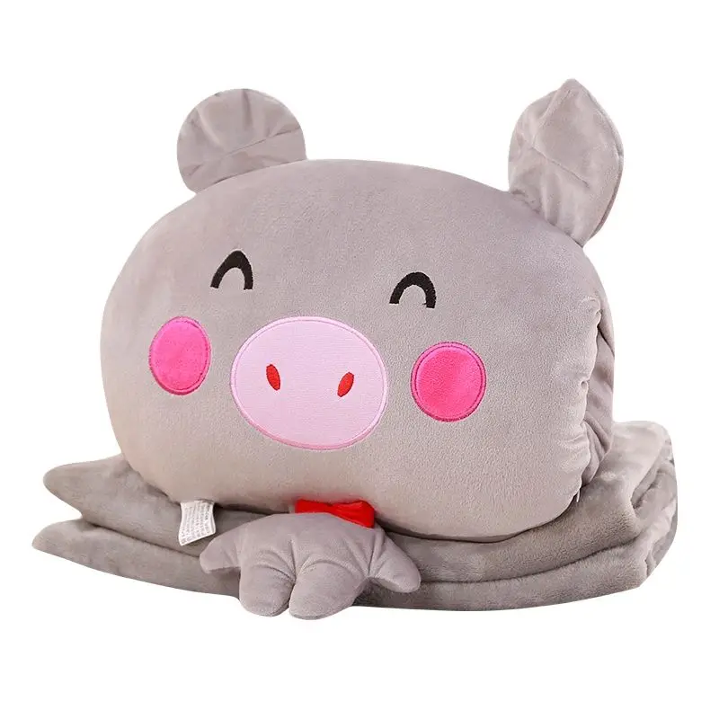 Симпатичная плюшевая подушка в виде льва/свинки подогреватель для рук мягкие