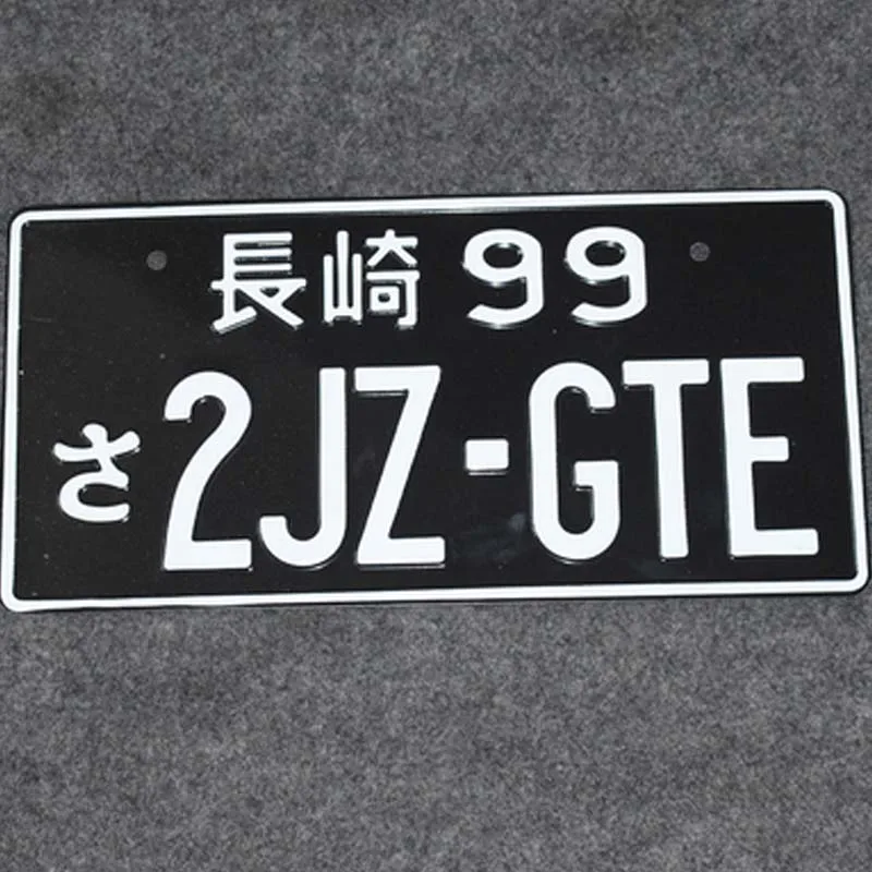 Номерной знак из алюминия в японской столице номер автомобиля с железной