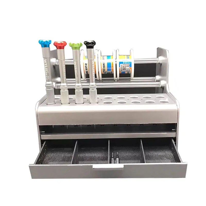 

Mainframe Parts Storage Box Mobile Phone PC Maintenance Component Box screwdriver Tweezers tool box Maintenance Storage Rack