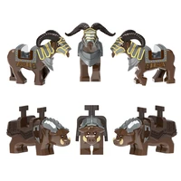 moc city medieval animals soldiers goat wild boar sheep building blocks knight parts accessories xinh 1535 1536 kids toys