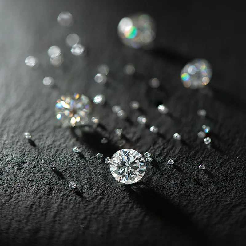Белый D Цвет свободные синтетические бриллианты круглой бриллиантовой огранки