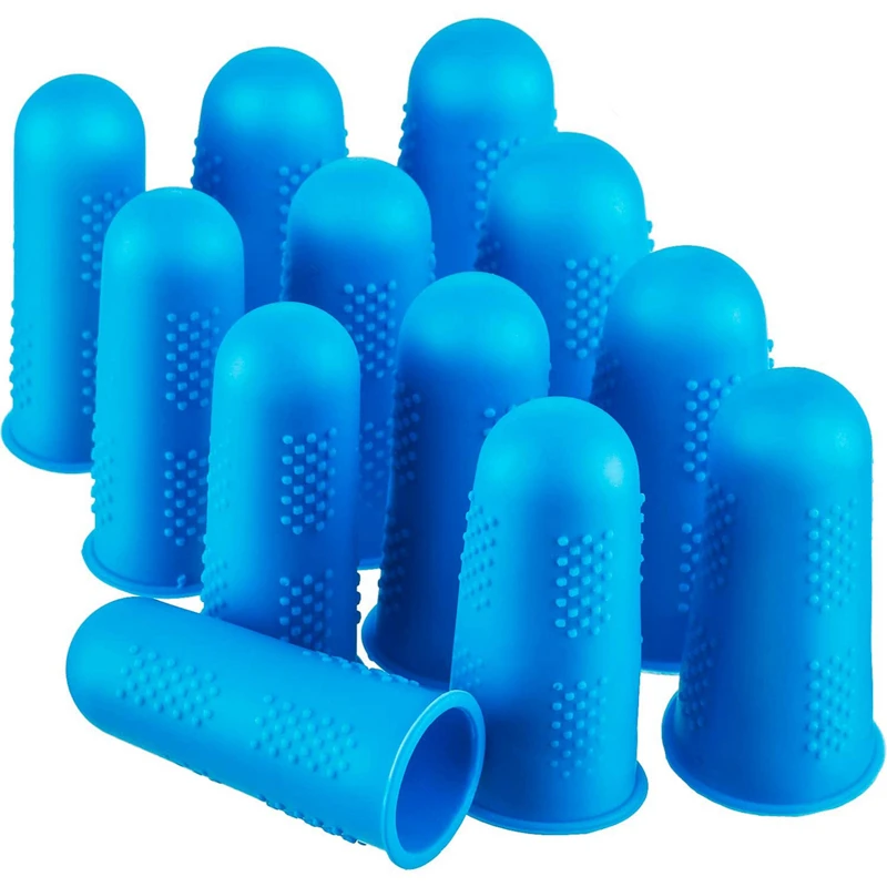 Practical 12 Pcs Hot Melt Adhesive Finger Caps Silicone Protectors for Glue Wax Rosin Resin Honey Adhesives | Дом и сад
