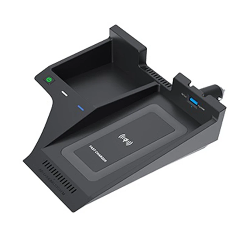 

15 Вт автомобильное беспроводное зарядное устройство Qi с пластиной для быстрой зарядки, держатель для беспроводного телефона для Nissan Sylphy 2020 ...