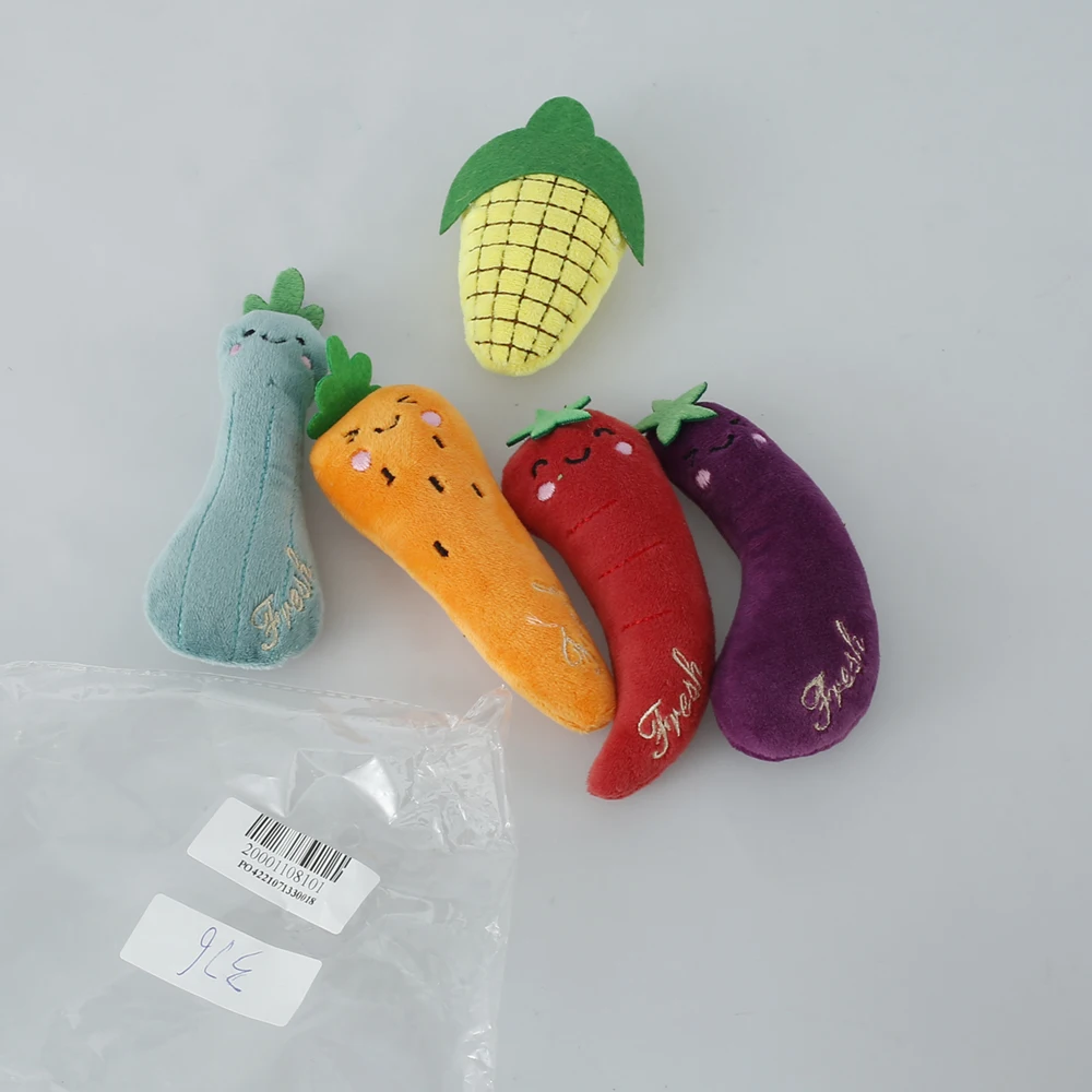 Мягкая Плюшевая морковка 5 шт. в форме кошачьей мяты кукурузы баклажанов перца
