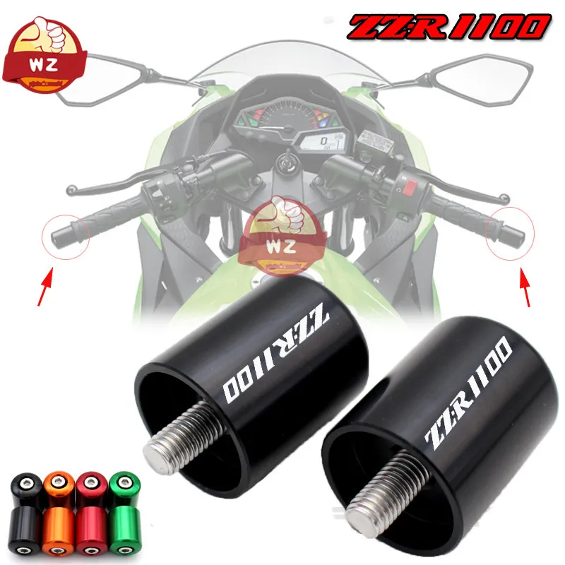 

Motorcycle For Kawasaki ZZ-R1100 ZZR1100 1990 1991 1992 Motorcycle Parts CNC Handlebar End Cap Grip End Cap