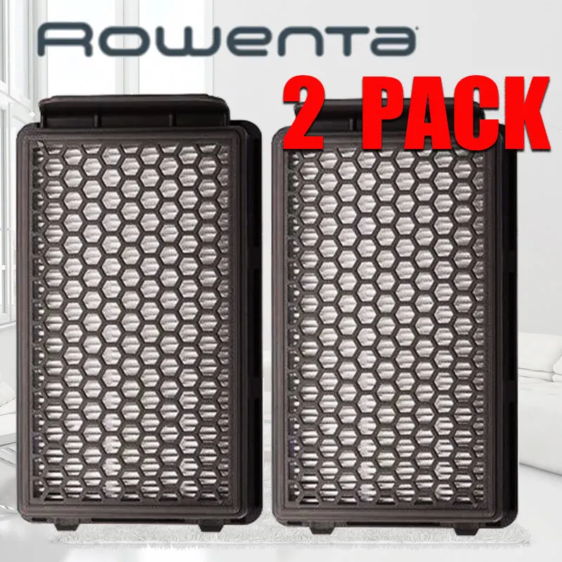 2pcs Rowenta Комплект фильтров HEPA Staubsauger Compact power RO3715 RO3759 RO3798 RO3799 Запчасти для пылесоса комплект аксессуаров - Color: 2pcs