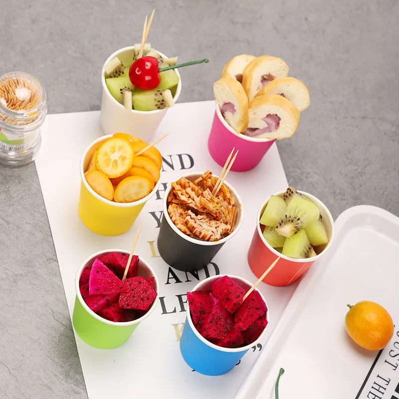 100 шт. мл маленькая одноразовая кофейная чашка 4 унции вино молоко чай йогурт