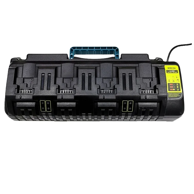 

For dewalts 14.4V 18V Li-ion Charger Rapid Optimum 4-Port 3A Charging Current Replacement Battery Charger DCB104