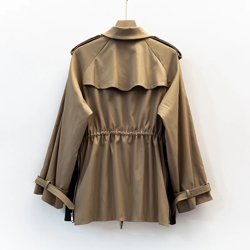 Тренч женский классический модный простой короткий британского бренда ветровка