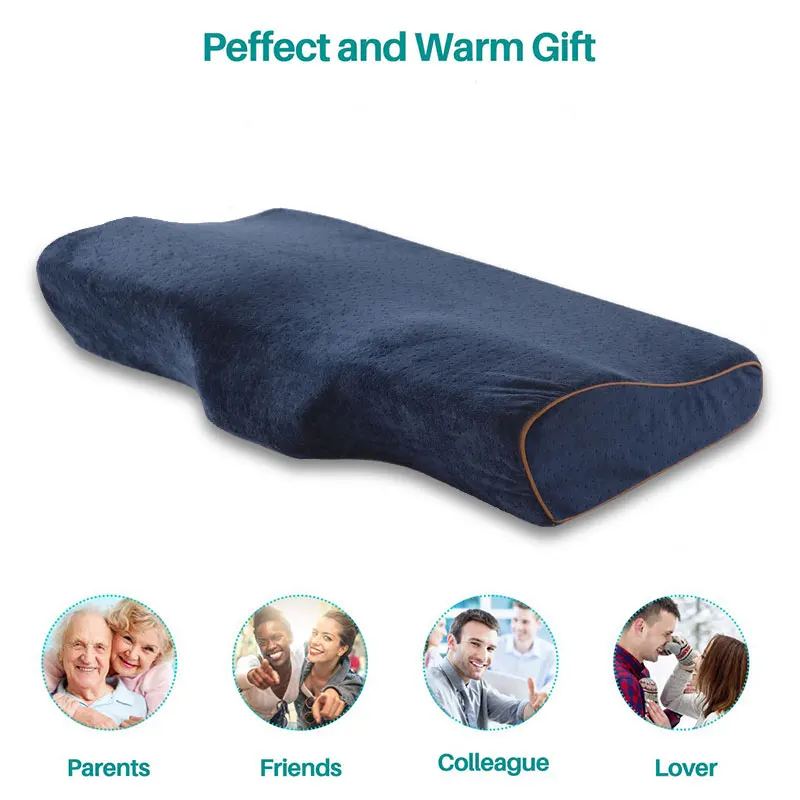 

Orthopedic Memory Foam Pillow Neck protection Slow Rebound Pillow Butterfly Shaped Health Cervical Neck Bedding Dropshipping