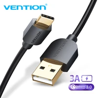 vention usb type c cable for samsung s10 huawei p30 pro fast charge type c mobile phone charging wire usb c cable for samsung s9