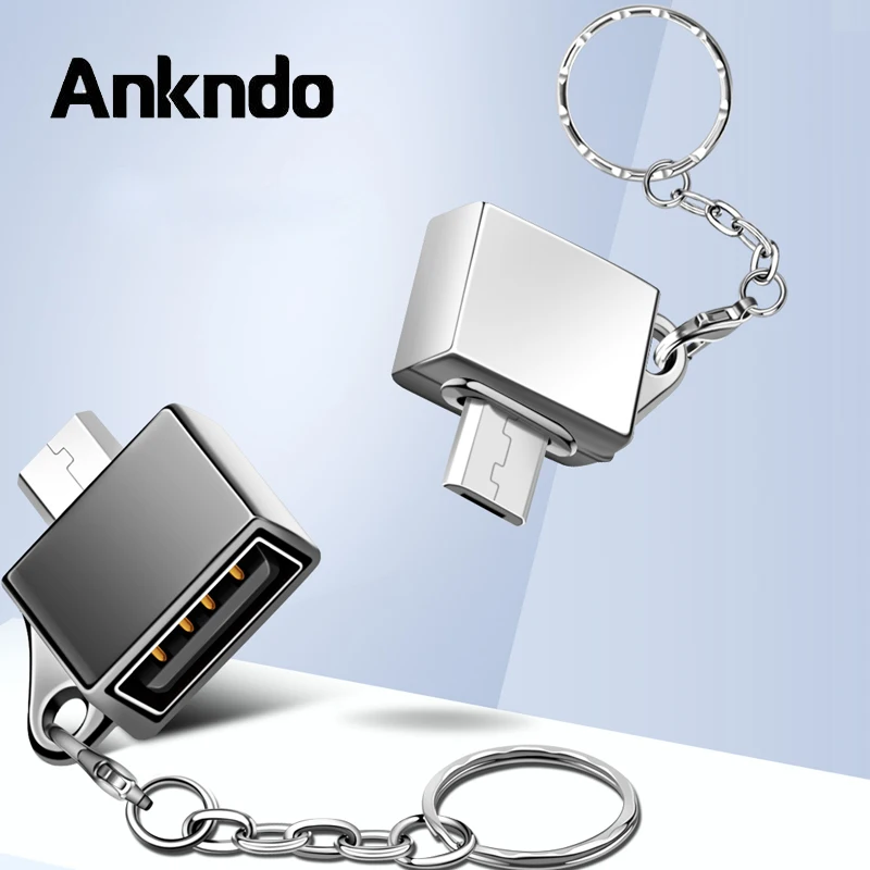 Переходник Ankndo Micro USB OTG Microusb переходник штырь гнездо флэш накопитель Type A кабель