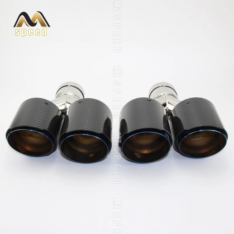 Автомобильные аксессуары 304 нержавеющая сталь синий и яркий углеродное волокно