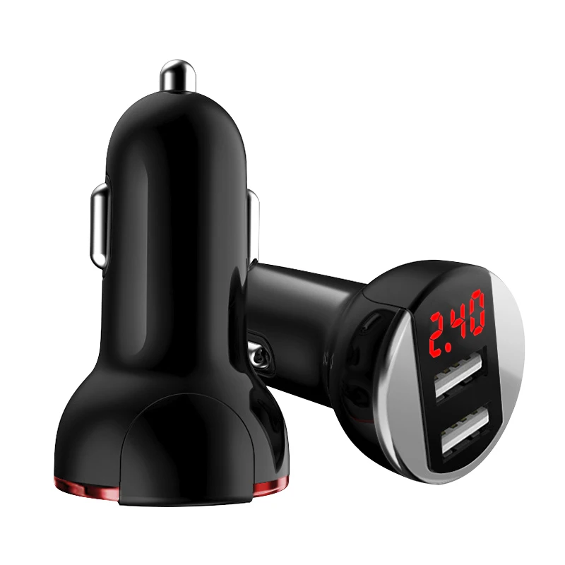 

5V/3.1A Universal Dual USB Output Car Charger For Huawei P10 Plus Mate 9 For Xiaomi Mi5 Mi6 Plus Led Voltage Display Charger