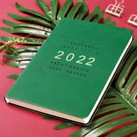 352 pages 2022 schedule book schedules 365 day daily planner notepad with calendar notebook pu leather cover cuaderno libretas