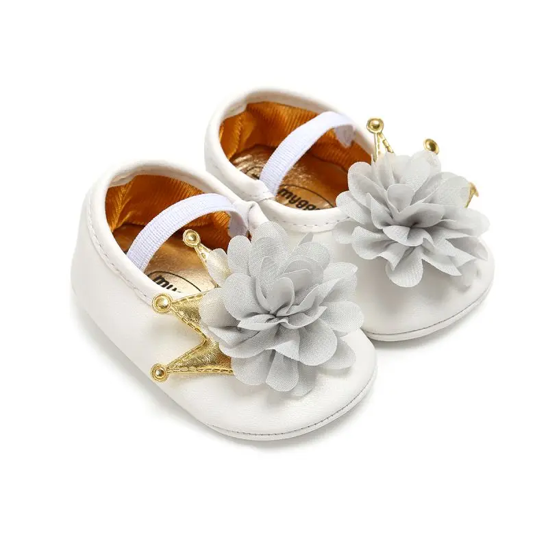 

Autumn Baby Shoes Toddler First walkers Princess Prewalker Girls Shoes Crown Hairband Girls Crib Shoes