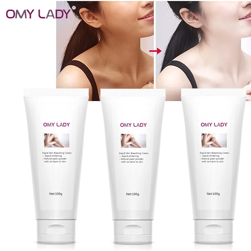

3PCS OMY LADY Rapid Skin Bleaching Cream Summer Beach Body Collagen Quick Whitening Cream Skin Brightening Bleaching