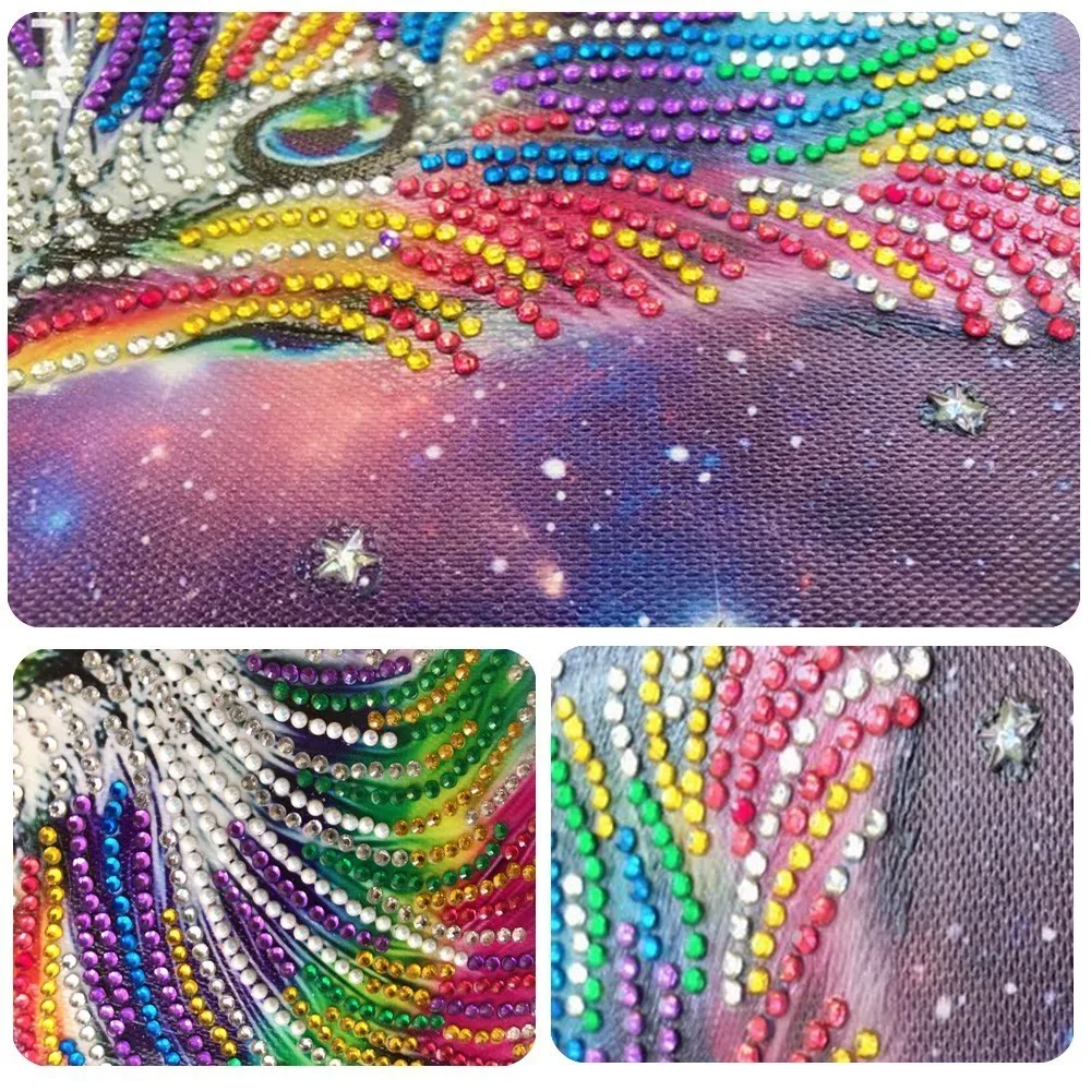 EverShine DIY Diamond Painting Special Shaped Cat Colorful Picture Of Rhinestone Embroidery Animals Cartoon Home Decor | Дом и сад