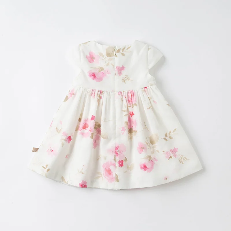DB16616 dave bella summer baby girl's cute floral print dress children fashion party dress kids infant lolita clothes enlarge