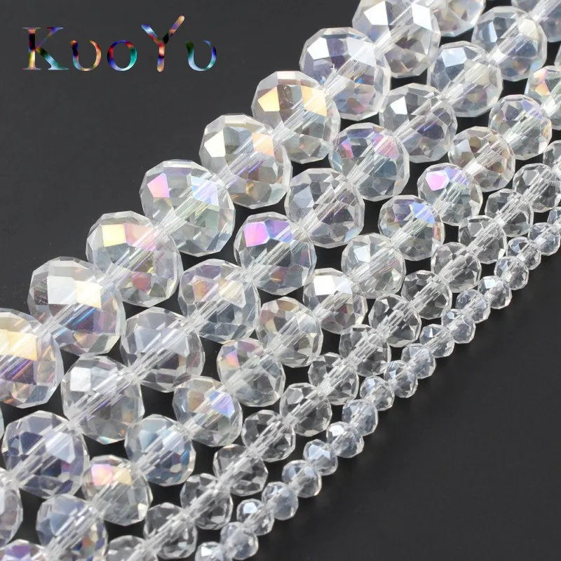 Оптовая продажа граненые AB прозрачные стеклянные бриллианты 4 6 8 10 12 мм выберите