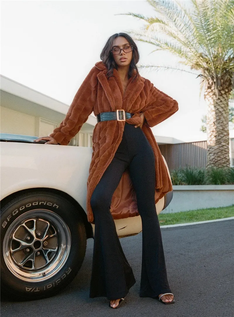 

HOUZHOU Vintage 90s Aesthetic Green Flare Pants Women E girl High Waist Sexy Black Trousers For Female Party Club 2021 Fashion