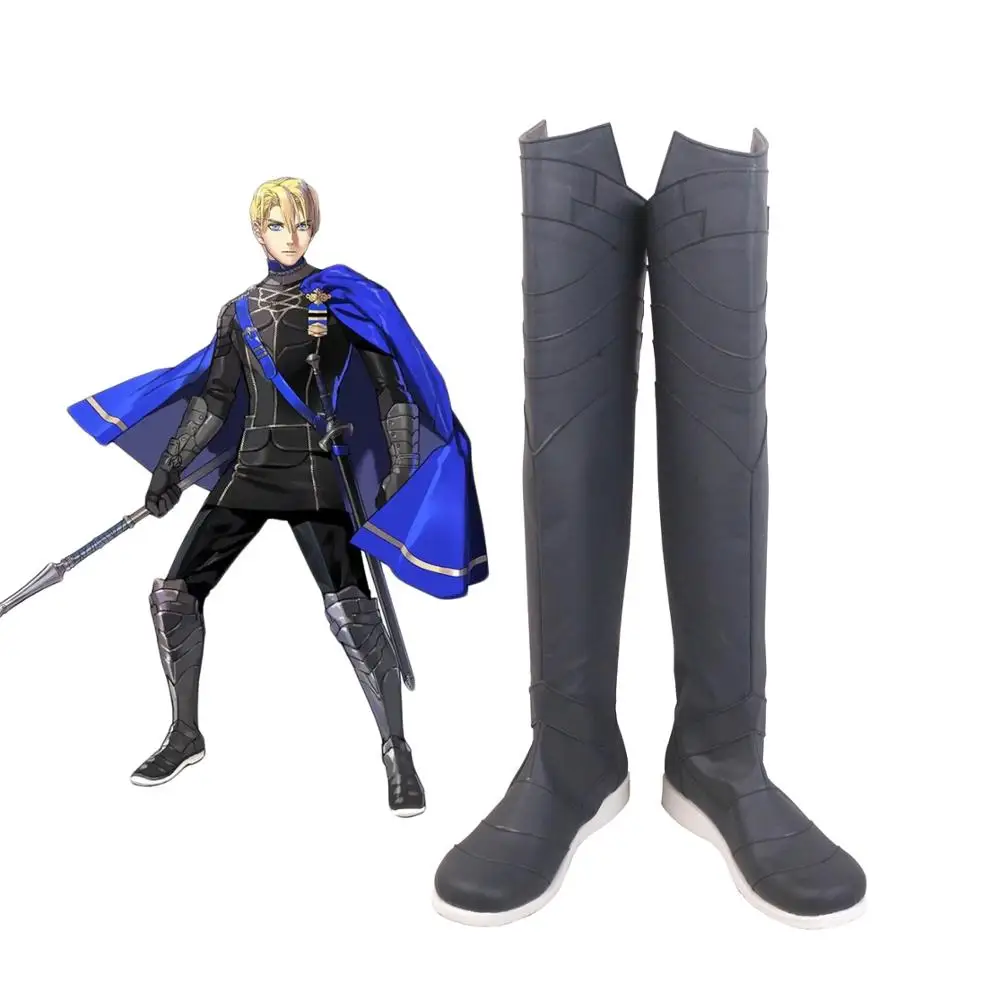 Fire Emblem три дома Dimitri сапоги до колена высокие Косплэй обувь кожаные
