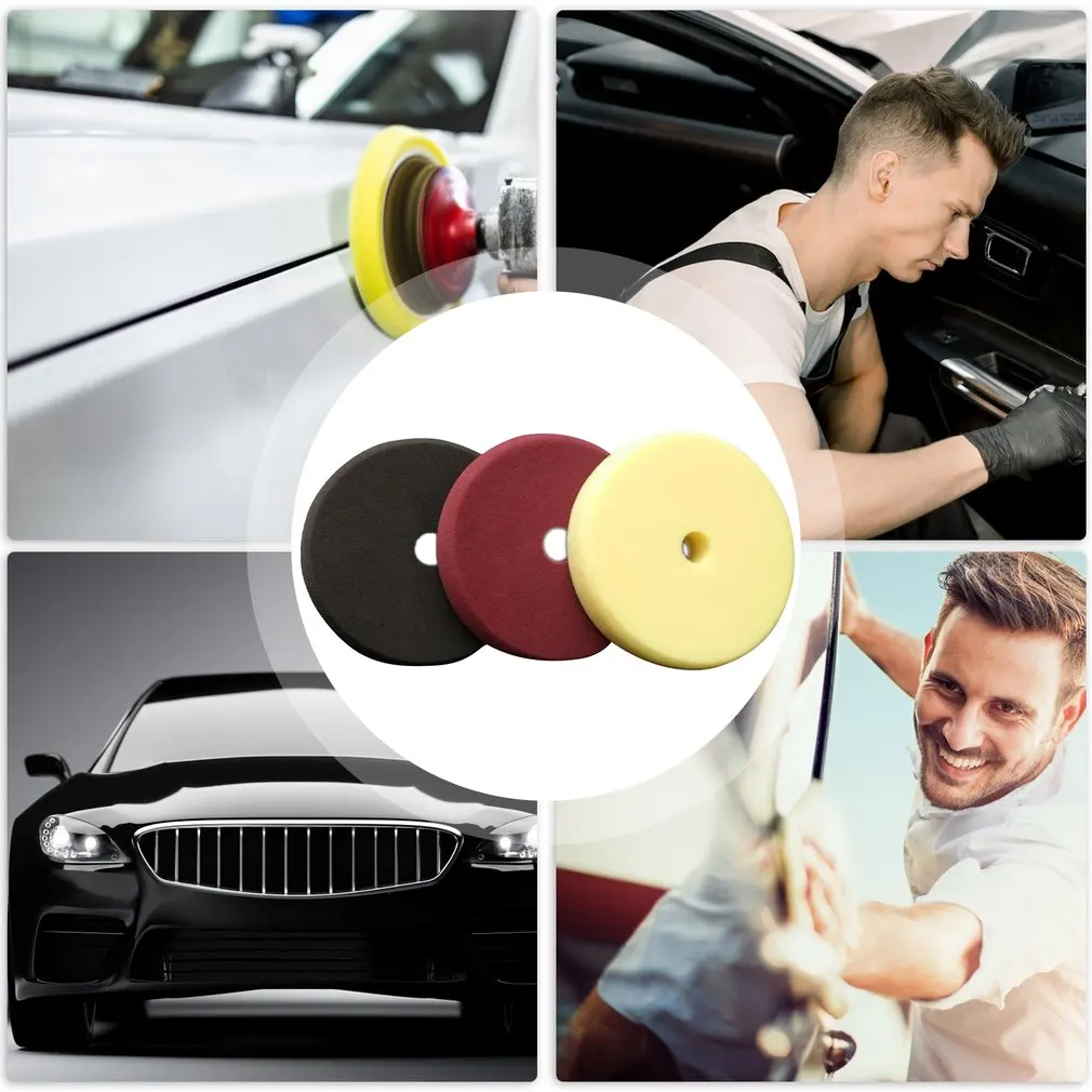

3pcs/set Sponge Polishing Disc Flat Restoring Disc Polishing Wheel Disc Grinding Self-adhesive Sponge Disc