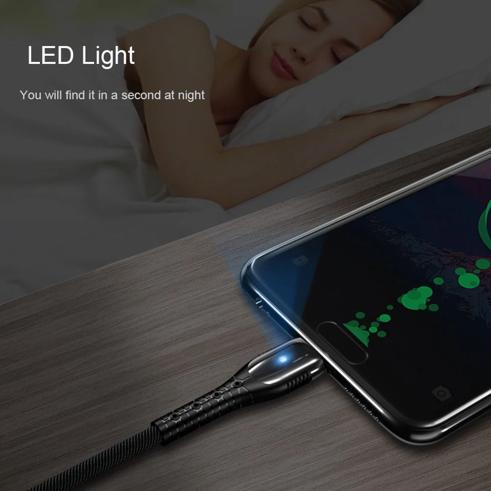 Светодиодный светильник USB кабель type C 5A Быстрая зарядка для huawei xiaomi samsung прочный Quick Charge QC 3,0 зарядный кабель джинсовый коврик