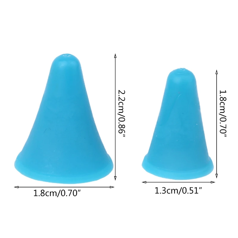 

20pcs Cone Shape Knitting Needles Cap Tips Point Protectors Stoppers Covers Sewing Accessories Cone Shape Knitting Needle Cap