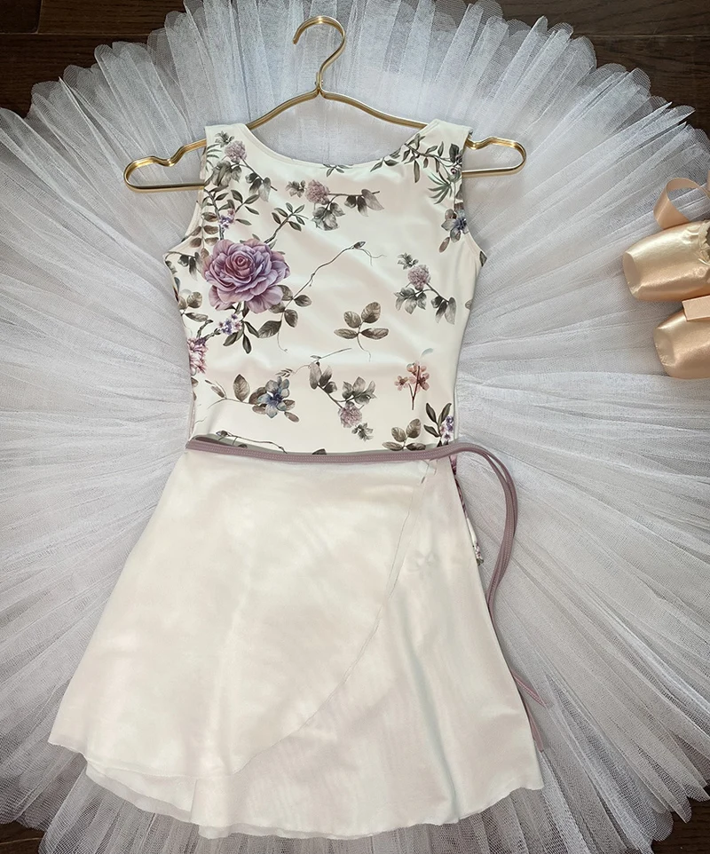 

Ballet Dance Leotards Women 2021 New Sleeveless Print Gymnastics Dancing Costume Adult High Quality Ballet Leotard