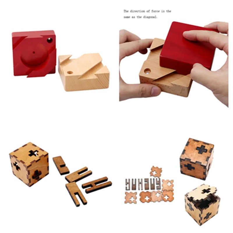 

Загадочная коробка IQ Mind, деревянные головоломки, деревянная Волшебная коробка, игрушки для взрослых, подарки, креативные развивающие игруш...