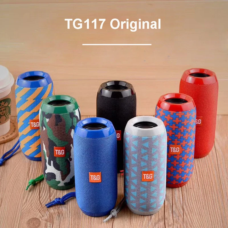 Bluetooth Колонка TG117 портативная музыкальная HIFI колонка с сабвуфером для компьютера