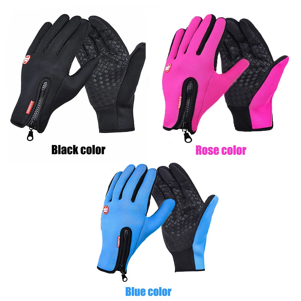 Zacro унисекс тачскрин зимние теплые велосипедные перчатки для катания на лыжах