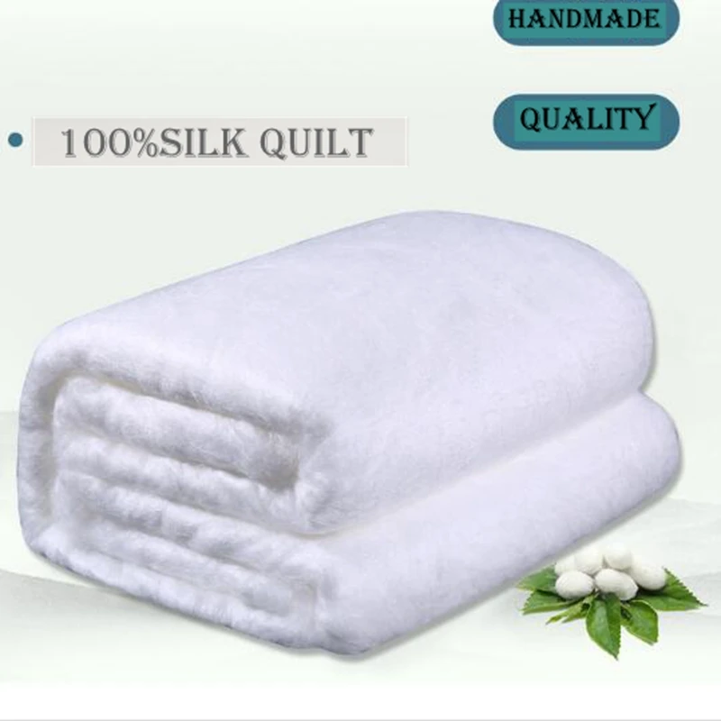 Высококачественное 100% одеяло из шелка тутового шелкопряда летние и зимние